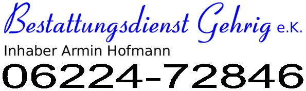 Logo Bestattungsdienst Gehrig eK Inhaber Armin Hofmann