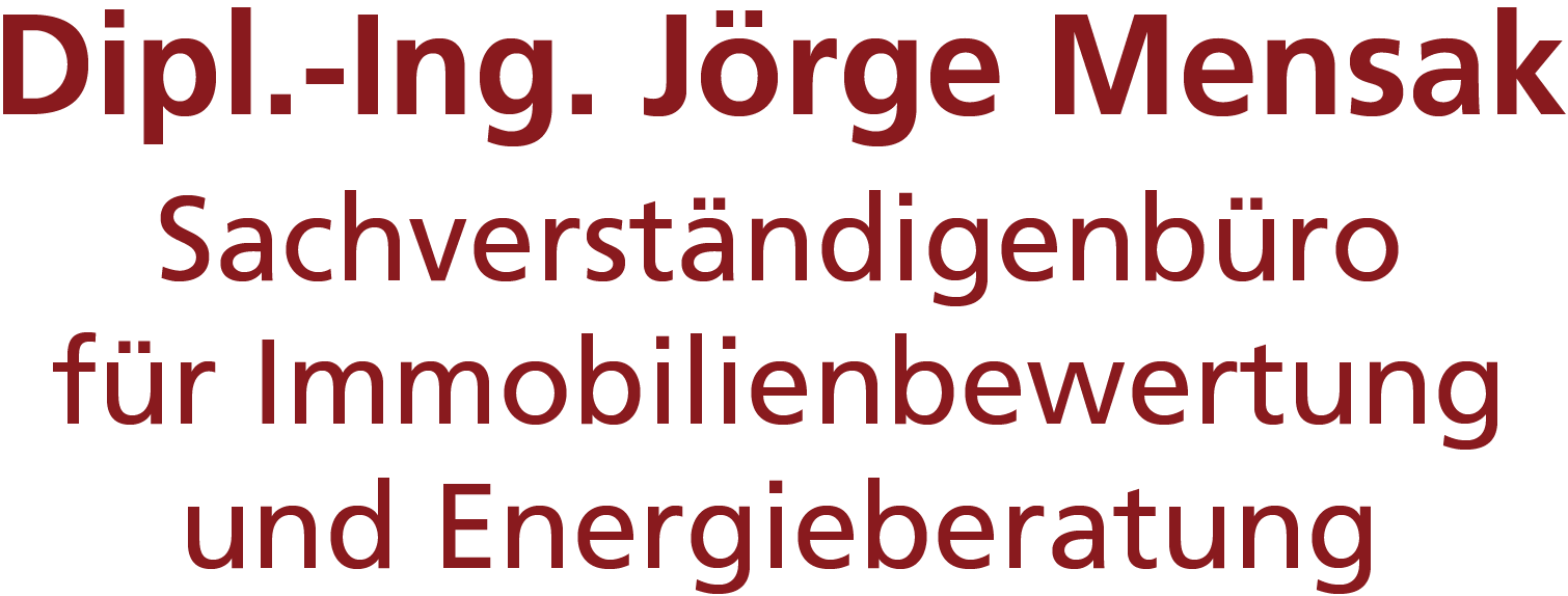 Logo Sachverständigenbüro für Immobilienbewertung und Energieberatung Dipl.Ing. Jörge Mensak