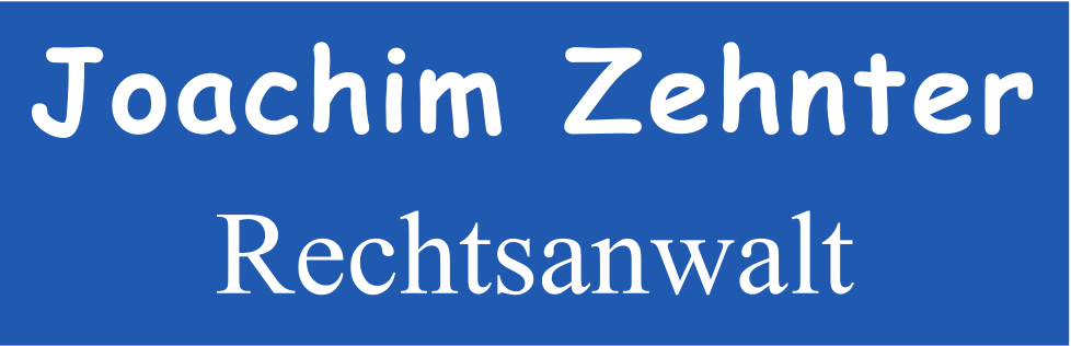 Logo Joachim Zehnter Rechtsanwalt