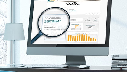 Zertifikat Compter Screen