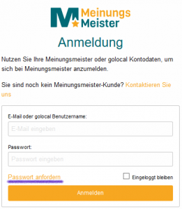 Passwortvergessen 2