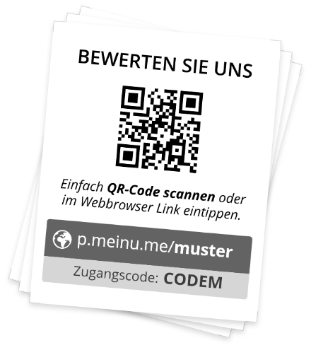 Bewertungscodes QR-Code Meinungsmeister